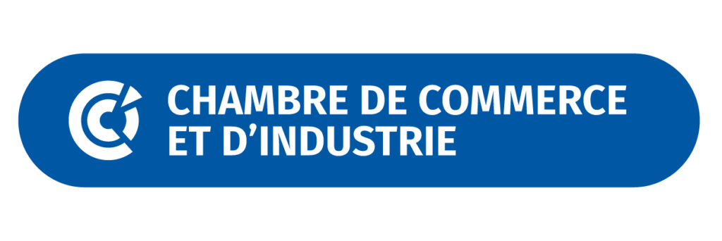 Logo CCI fond bleu - print logo chambre de commerce et d'indus
